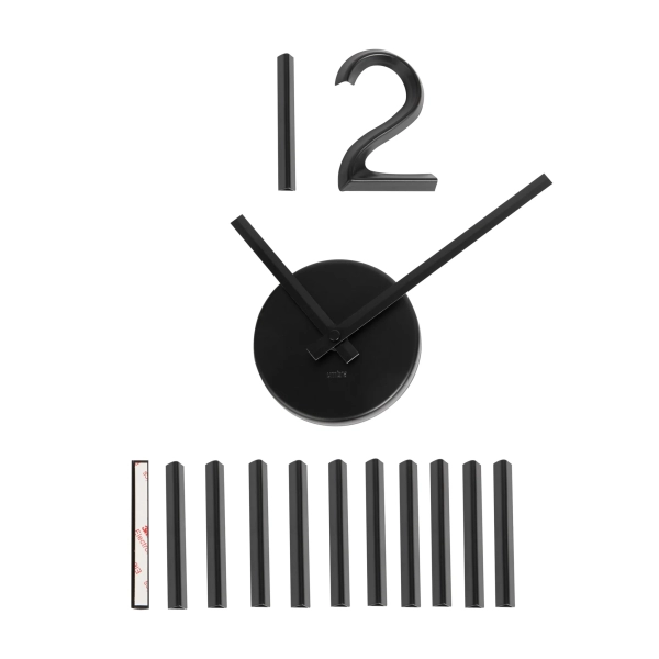 Umbra Blink μαύρο ρολόι τοίχου αλουμινίου 100εκ 1005400-040