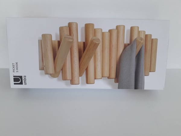 Umbra Picket ξύλινη κρεμάστρα ρούχων τοίχου 1011471-390
