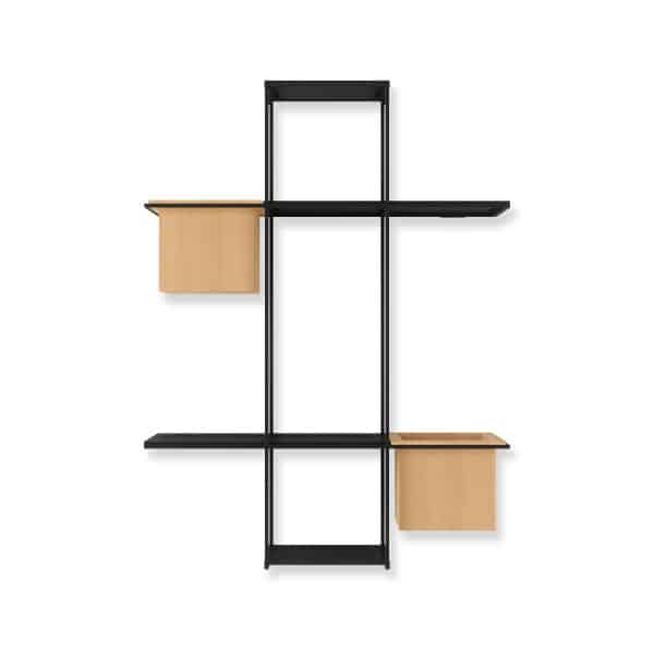 Umbra Cubist μεταλλική ραφιέρα τοίχου 48x64x16