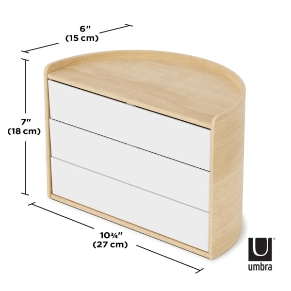 Umbra Moona ξύλινο κουτί αποθήκευσης 27Χ15Χ18εκ 1014748
