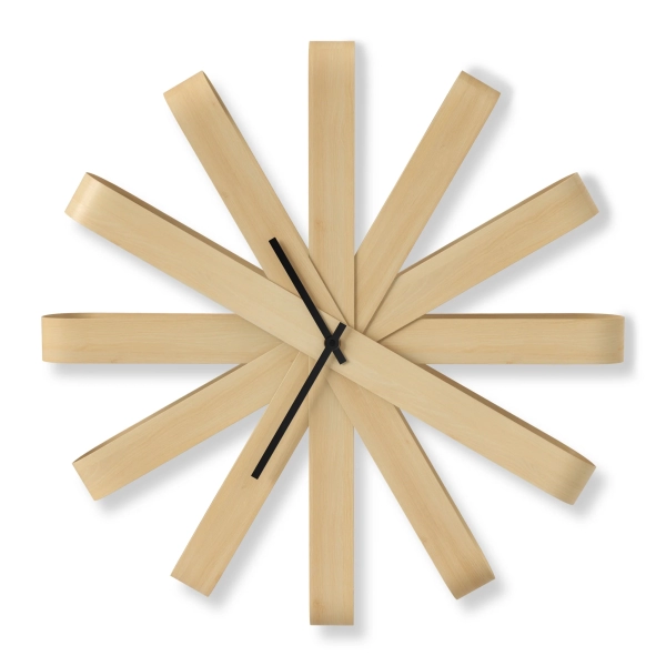 Umbra Ribbonwood ρολόι τοίχου 50εκ.απο ξύλο οξιάς sales365.gr