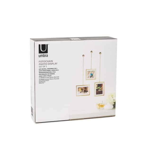 Umbra Fotochain σετ 3 κρεμαστές μεταλλικές κορνίζες 20Χ15εκ 311335-221
