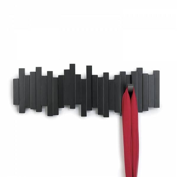 Umbra sticks μαύρη συνθετική κρεμάστρα τοίχου 49.2x18.1εκ 318211-040