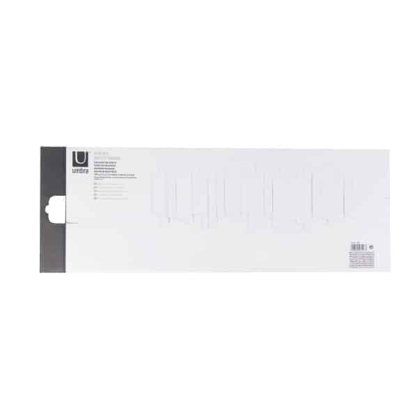 Umbra sticks λευκή συνθετική κρεμάστρα τοίχου 49.2x18.1εκ 318211-660