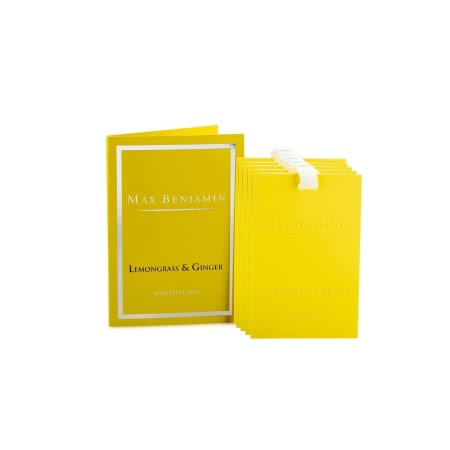 Lemongrass ginger 5 αρωματικές κάρτες ντουλάπας Max Benjamin