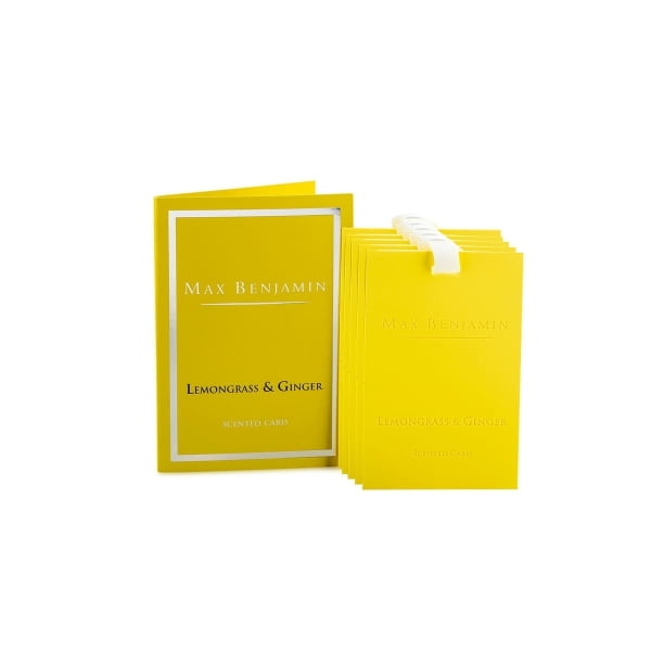 Lemongrass ginger 5 αρωματικές κάρτες ντουλάπας Max Benjamin