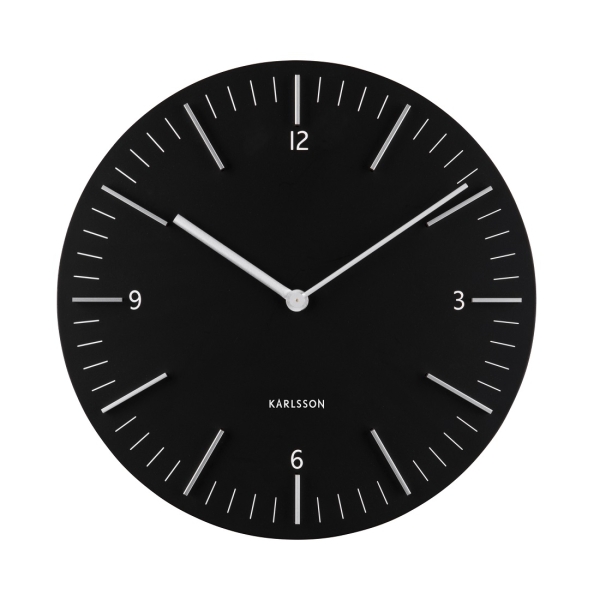 Karlsson detailed ρολόι τοίχου ξύλο/μέταλλο 30εκ.ka5782bk