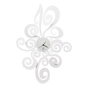 Noemi λευκό μεταλλικό ρολόι τοίχου 67×46εκ / Arti e Mestieri