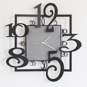 Arti e Mestieri Ammos ρολόι τοίχου μέταλλο/γυαλί 50Χ52εκ. 290371