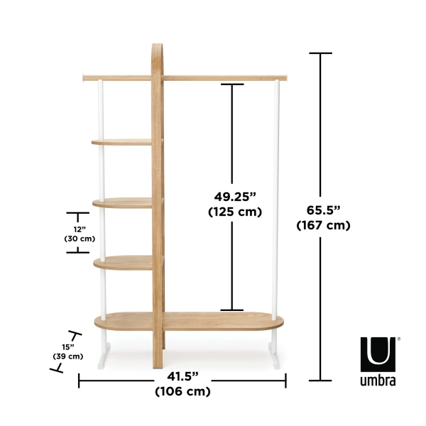 Umbra Bellwood Garment ξύλινο έπιπλο εισόδου sales365.gr