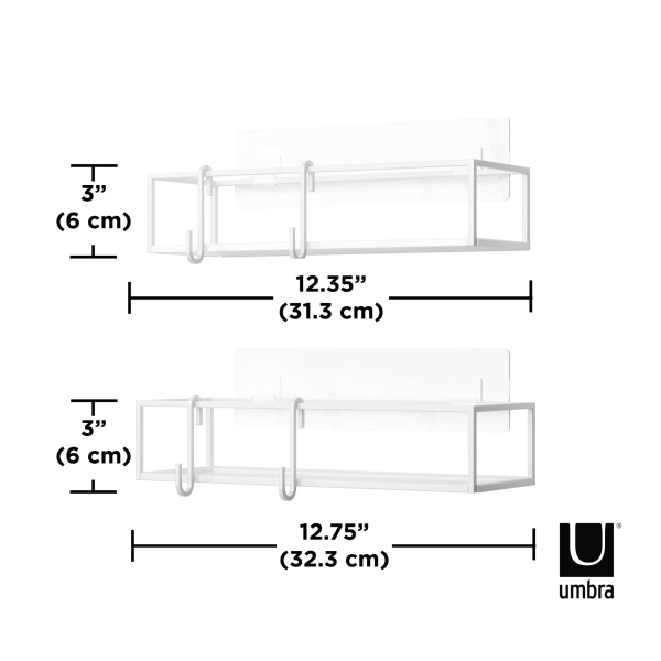 Umbra Cubiko σετ 2 μεταλλικά ράφια sales365.gr